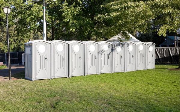 Portable restroom rental unit in Bryant, Arkansas
